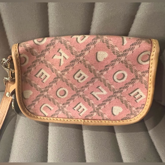 Pink Dooney and Bourke Wristlet - Picture 3 of 4